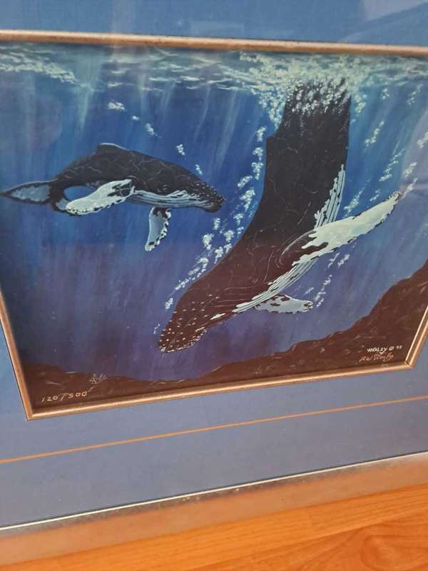 Robert W Harley limited lithograph 120/500 with original autograph