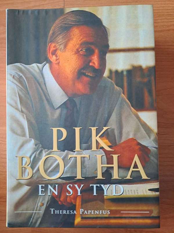 Pik Botha en sy tyd deur Theresa Papenfus, 991 pages with his original autograph