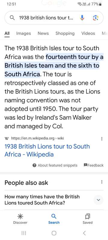 1938 British and Irish Lions signatures as well as 1938 RAF Boxers signatures