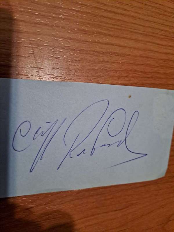 Cliff Richard original signature!!!