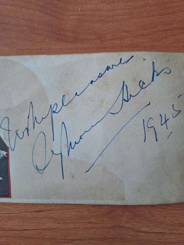 Sir Edward Seymour Hicks original autograph, very rare!!!
