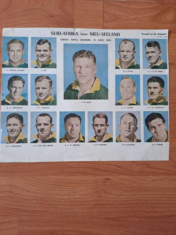 Springbokke vs All Blacks 1 ste Toets 14 Julie 1956