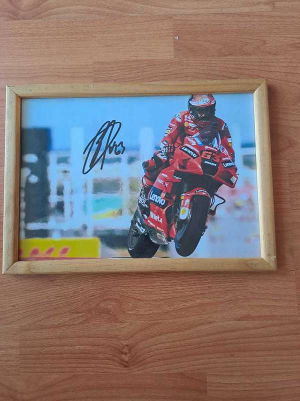 Fransesco Bagnaia Moto GP World Champ!! Original Autograph