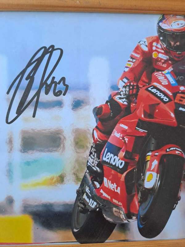 Fransesco Bagnaia Moto GP World Champ!! Original Autograph