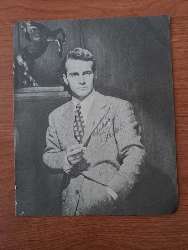 Helmut Dantine, American film actor, original autograph