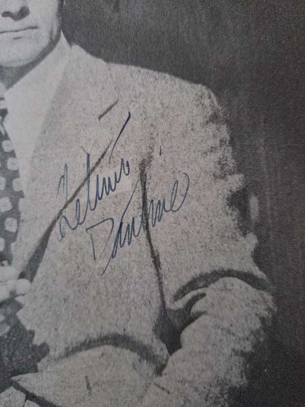 Helmut Dantine, American film actor, original autograph