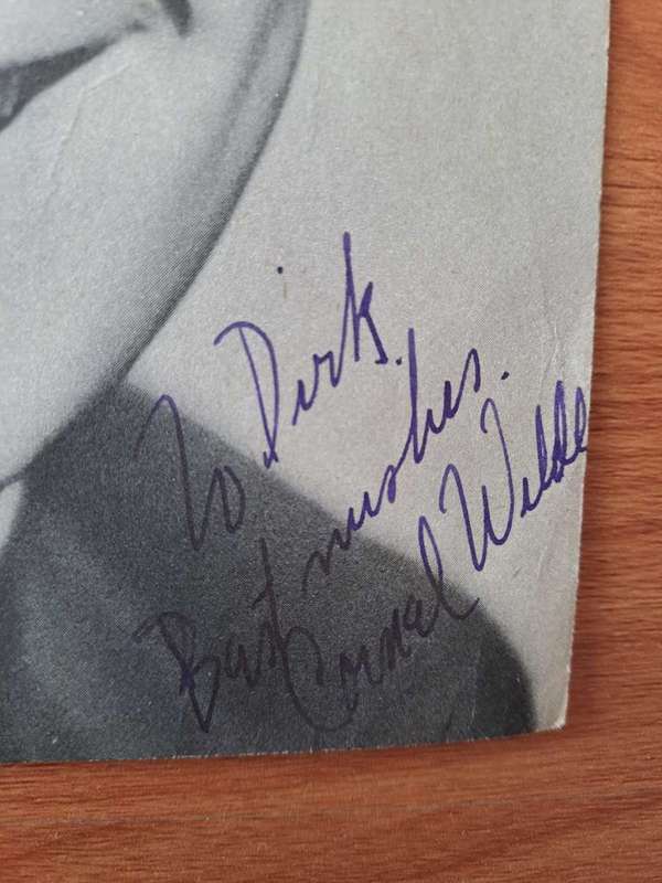 Cornel Wilde, American actor/film maker, original autograph