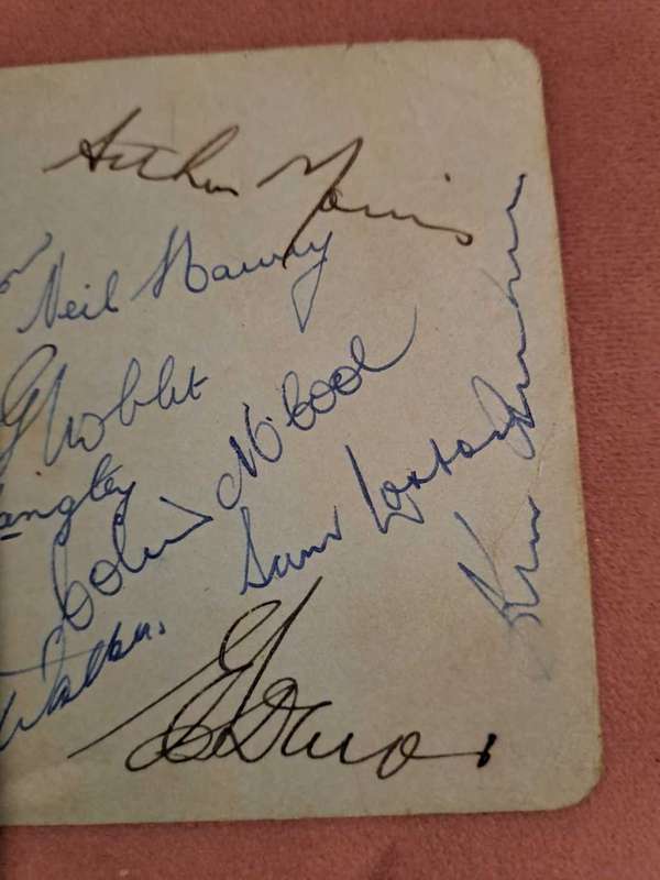 1949 Australian Cricket Team Tour to SA, 16 Original Autographs