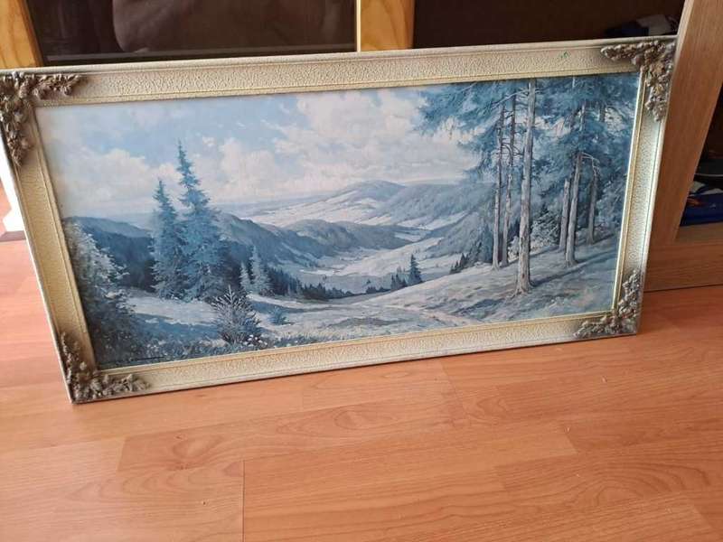 Distant View, rare Print by Erich Kruger
