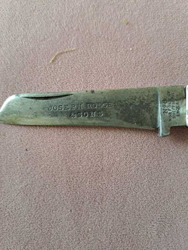 Rare Antique Joseph Rogers and sons No 6 pocket knife/paper cutter, very scarce!!!