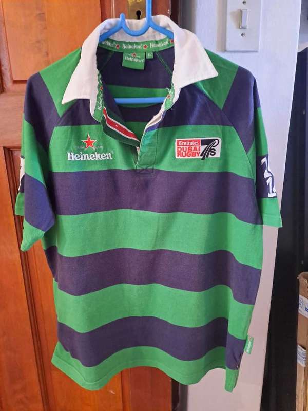 Heineken original Dubai 7 s Golf Shirt Size XL, but in SA probably L or M