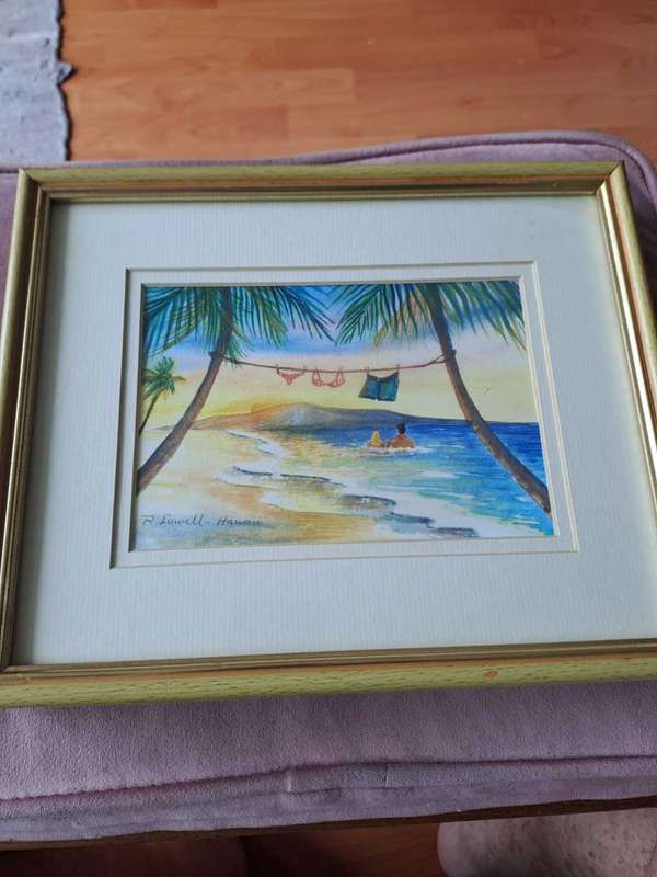 Skinny Dipping, Rebecca Lowell Print, Made in Hawaii