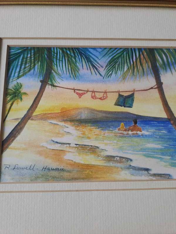 Skinny Dipping, Rebecca Lowell Print, Made in Hawaii