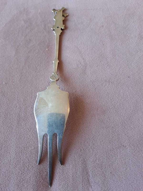 Antique HH90 (Herbert Hooijkaas) Silver Mango Fork