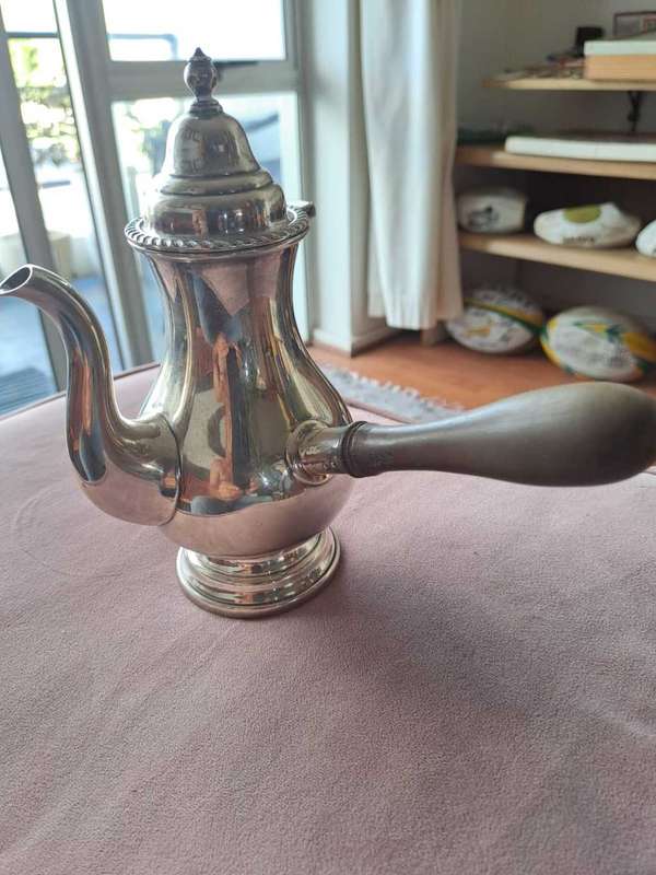Joseph Rodgers & Sons silver plated chocolate pot