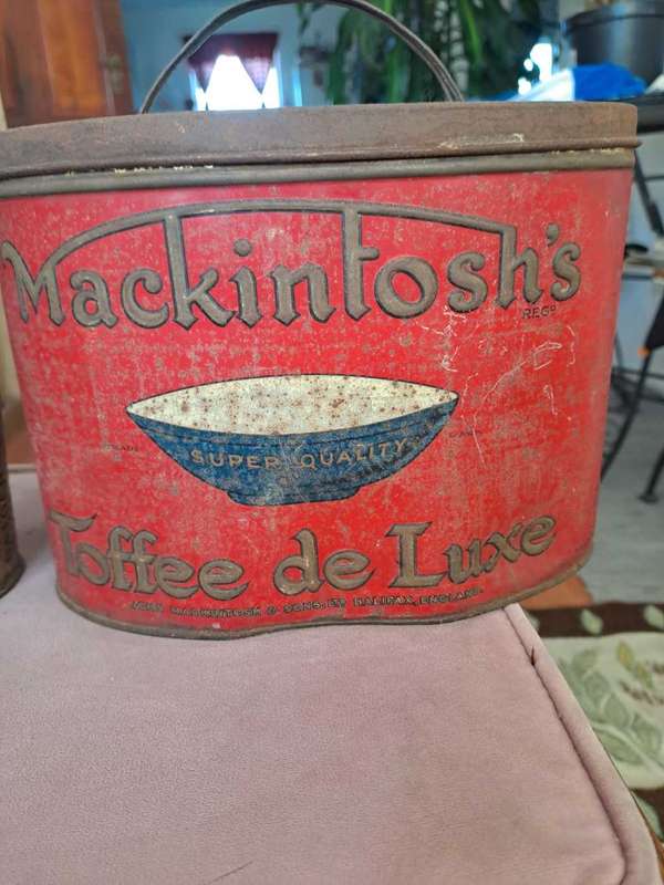 Antique Mackintosh`s and Batger`s Toffee Tins