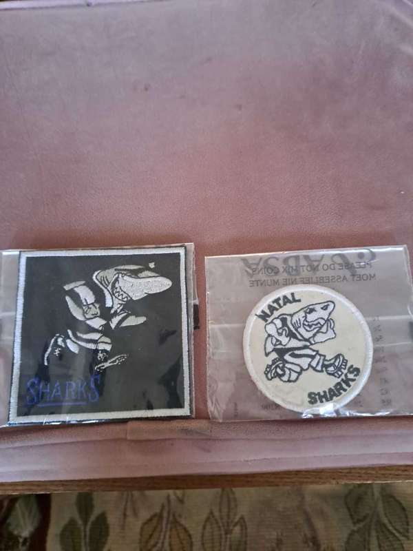2 x Sharks Rugby Badges