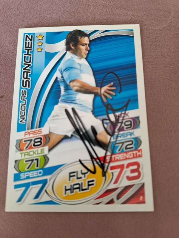 Rugby, Nicolas Sanchez original autograph
