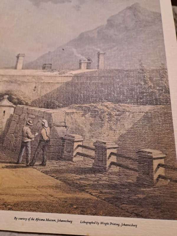 Entrance to castle,  Cape Town. Thomas W Bowler Lithograph