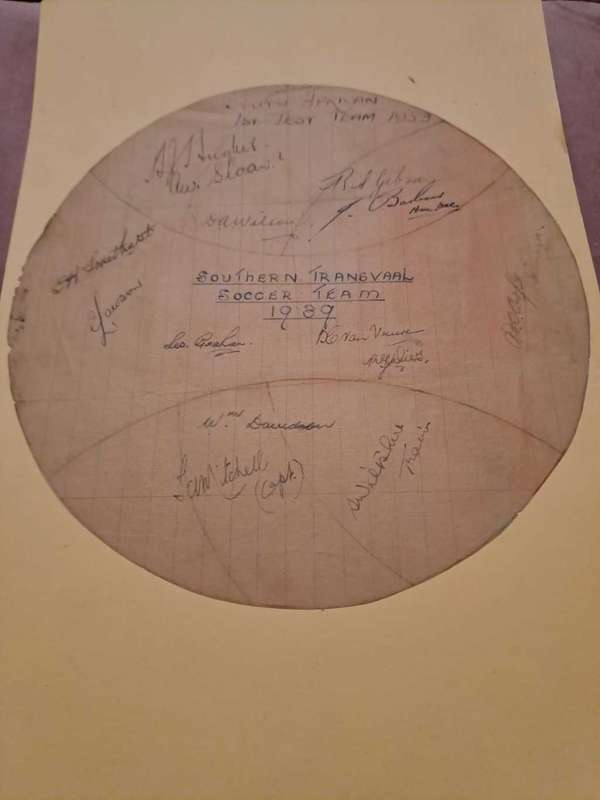 SA Soccer Team 1939, history piece