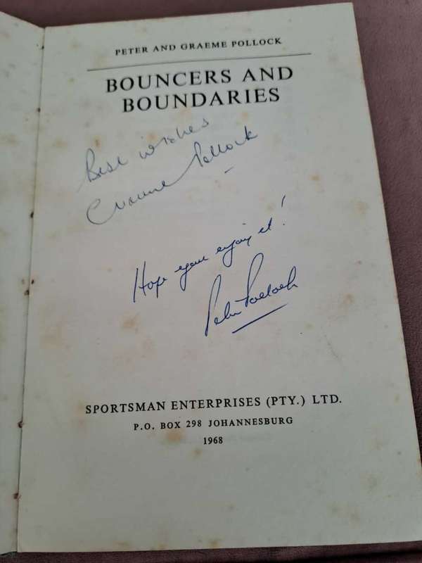 Bouncers and Boundaries, signed Graham and Peter Pollock