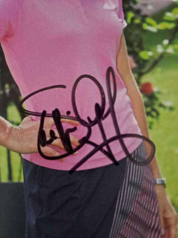 Steffi Graf post card photo with original signature