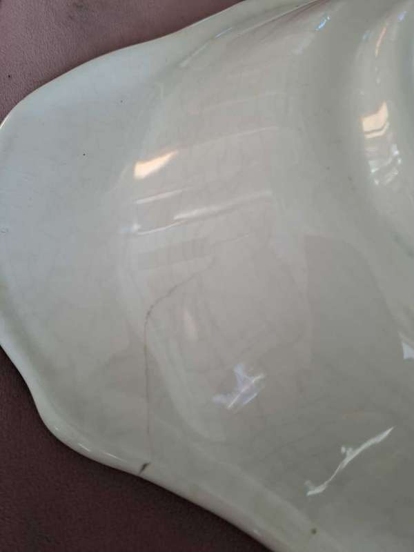 Stovit Italian hand painted fruit bowl 15 inches wide