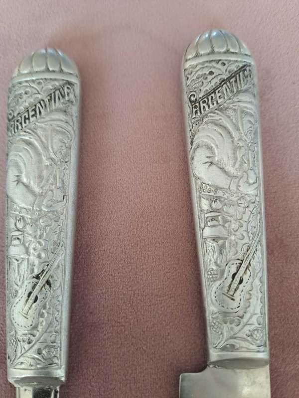 Gaucho Argentinian belt holstered knife/fork set