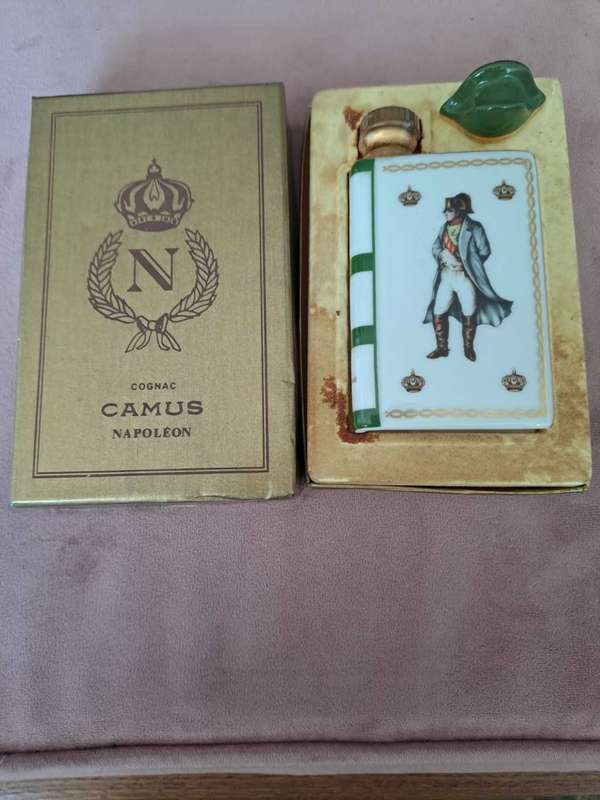 L/Edit Cognac Camus Napoleon porcelain decanter