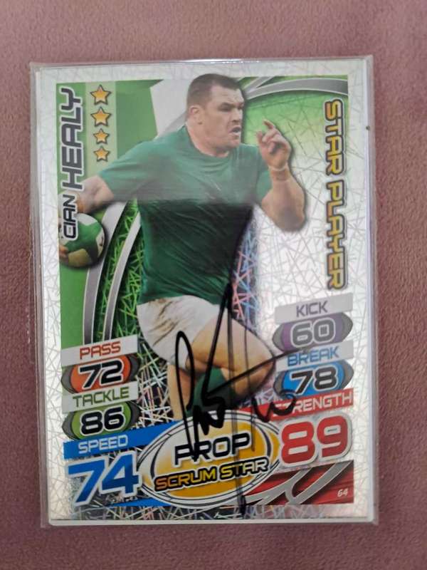 Rugby, Ireland`s most capped rugby player Cian Healy original signature