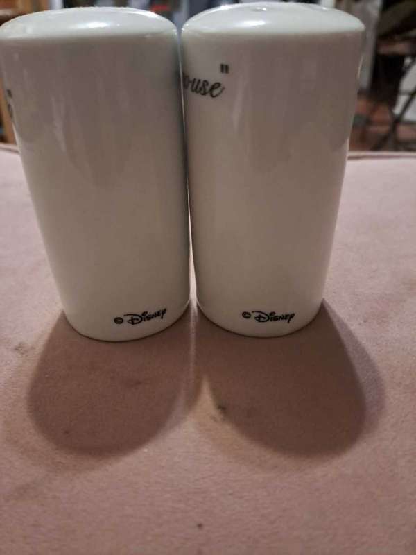 Mickey Mouse ceramic salt and pepper pots by Walt Disney