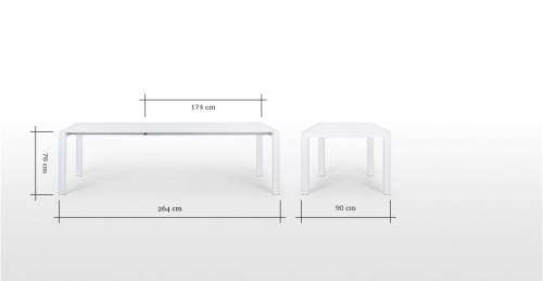 Extending Dining Table - Bramante White Gloss | MADE.com