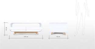 COFFEE TABLE with Two Drawers - ESME in White & Ash - MADE FURNITURE