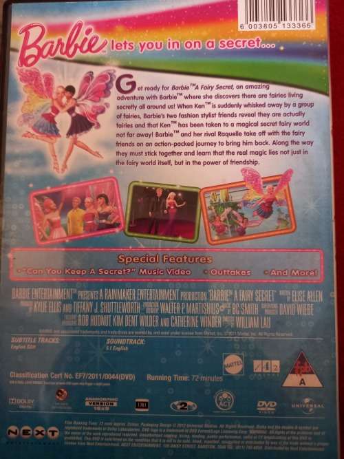 A Fairy Secret Barbie DVD
