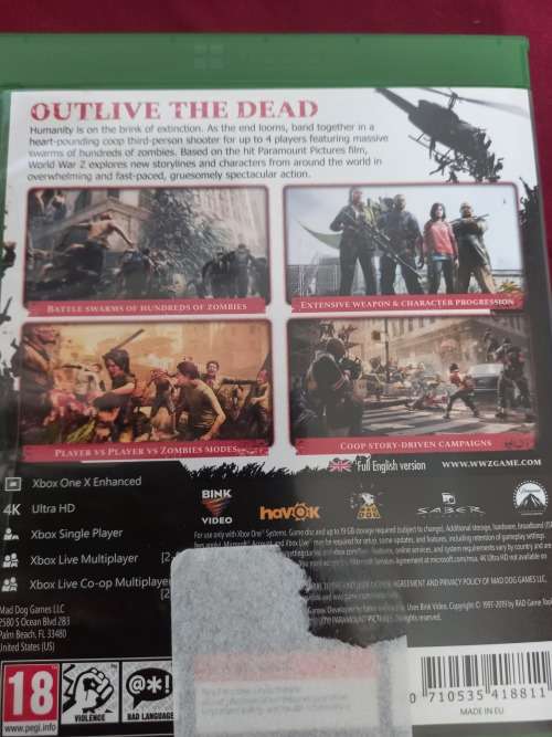 World War Z (XBox One)