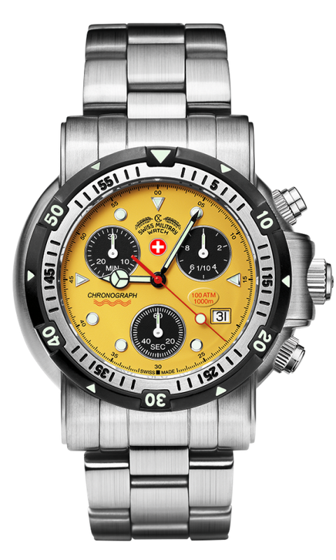 RARE! CX Swiss Military SEEWOLF l dive watch, Certified 1,000m depth Retail US$1,250 (+- R18,000)