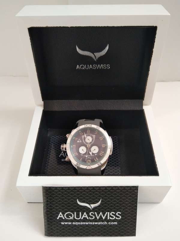 AQUASWISS Men`s Trax GRAPHITE GREY Chronograph Swiss Watch
