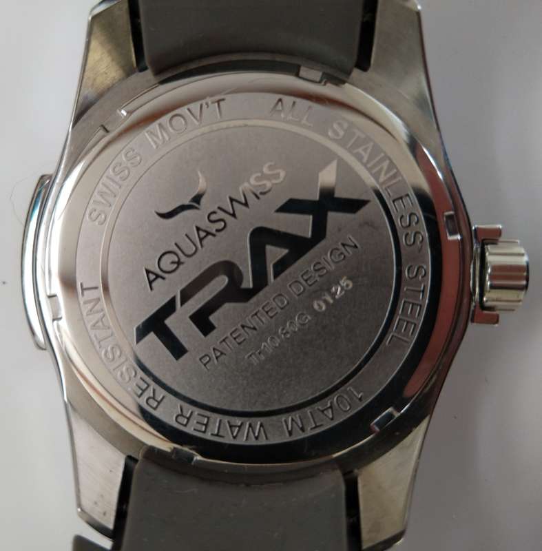 AQUASWISS Men`s Trax Grey Chronograph Swiss Watch