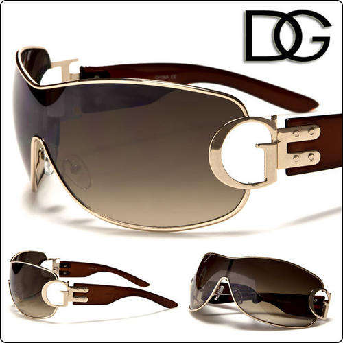 DG Sunglasses Metal Wire Fashion Shades Shield Lens New