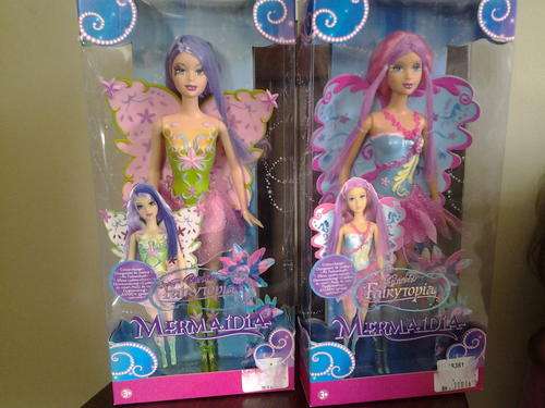 2006 Barbie Mermaidia Colour Change Fairy Dolls - 2