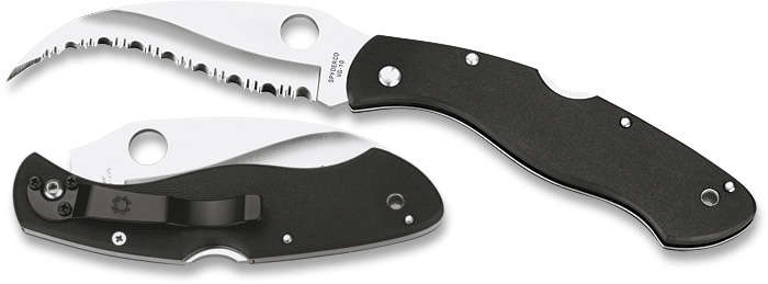 Spyderco Civilian G10 C12GS  Knife w/Spyder Pouch