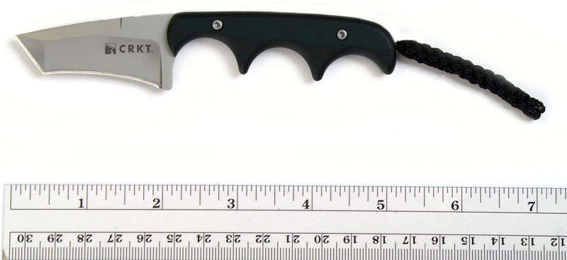 Columbia River Folts Minimalist Neck Knife 2"" Tanto Blade.