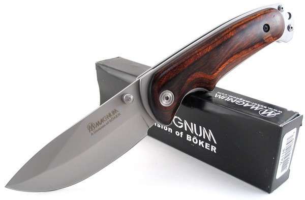 Boker Magnum Bush Companion Brown Pakkawood Knife