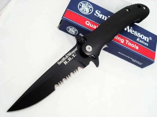 Smith & Wesson S&W HRT Black Tactical Magnesium Knife