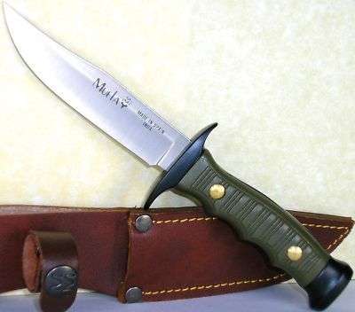 Muela Spain Premium Bowie Hunter Olive Green Knife