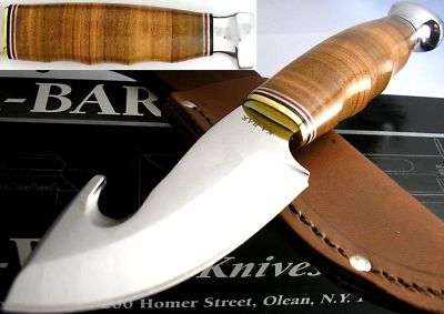KA-BAR KABAR Hunter Guthook Leather Knife + OFFER