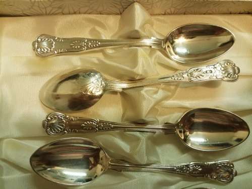 6 x Kings Pattern A1 silverplated Teaspoons