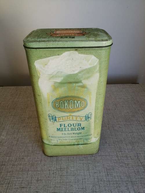 Vintage Bokomo Flour Tin