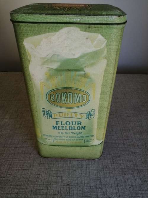 Vintage Bokomo Flour Tin