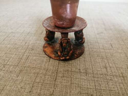 Copper candle holder from Kruger National Park